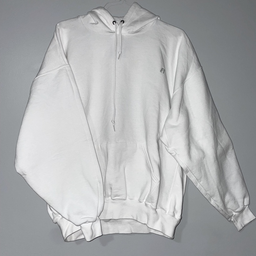 🏈Russell Mens White Hoodie